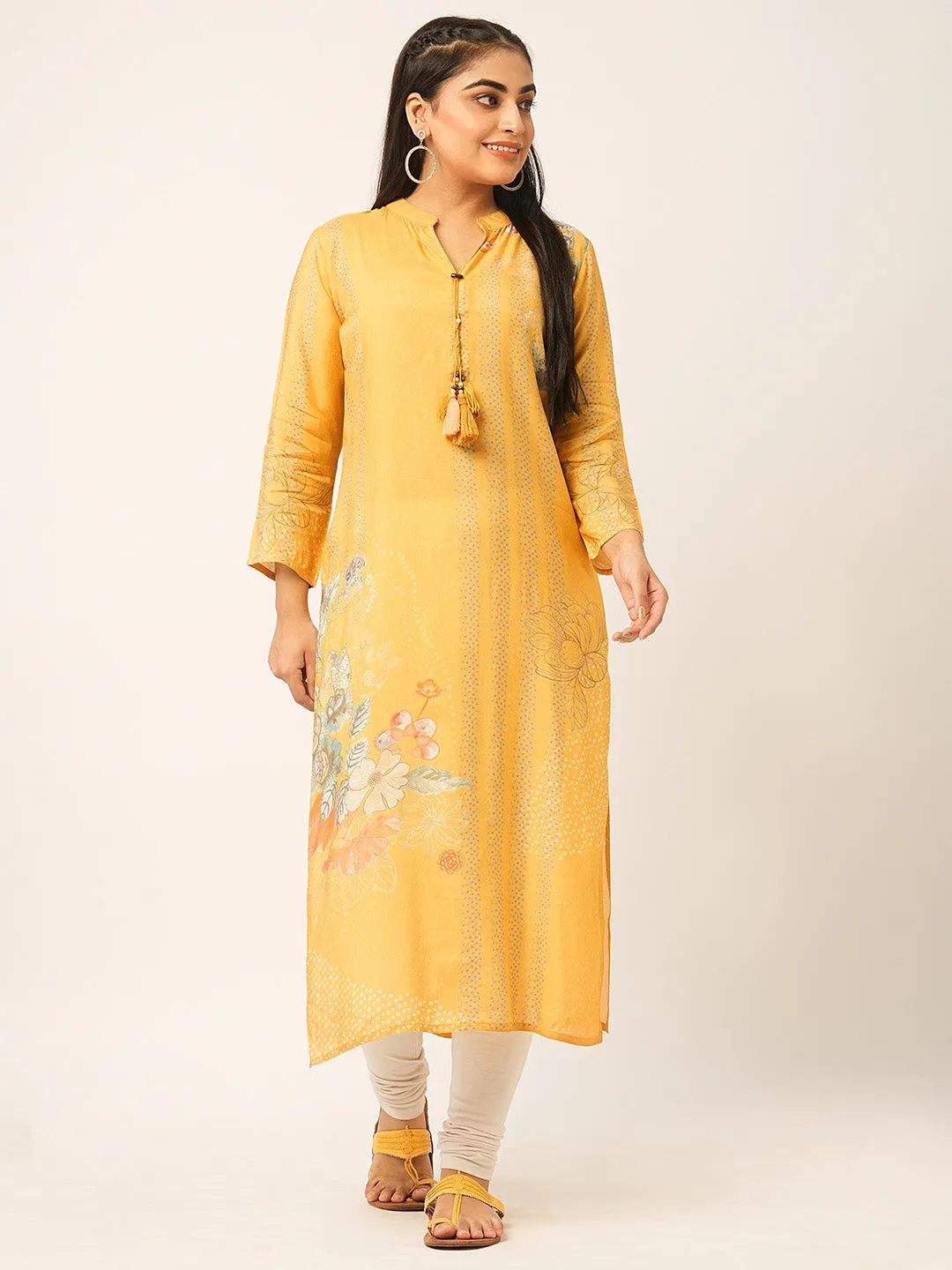 Buy Mustard Muslin Kurta for women online in India - Zola