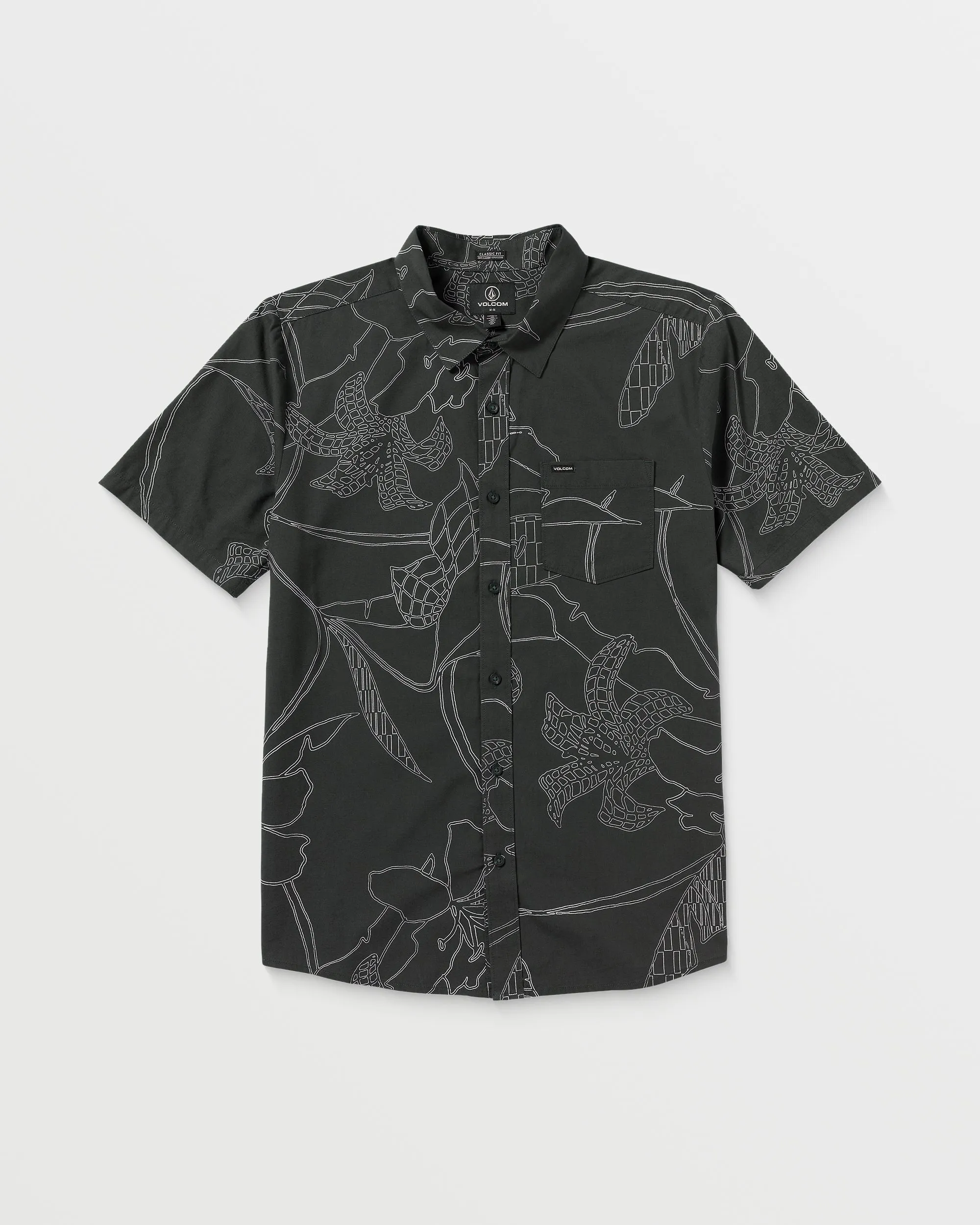 Cad Floral Shirt - STEALTH