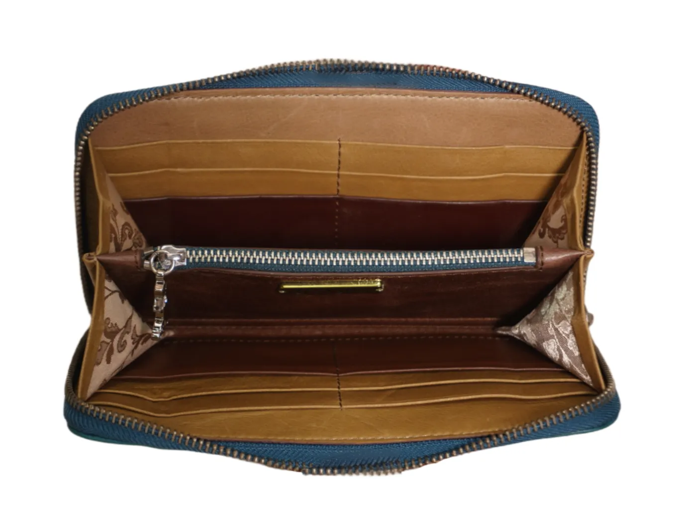 CALI Embroidered Leather Wallet