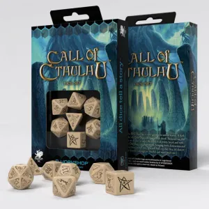 Call of Cthulhu: Beige & Black Dice Set