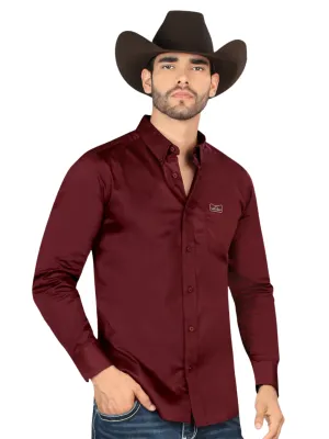 Camisa Casual Lisa Manga Larga para Hombre 'Montero' - ID: 0463