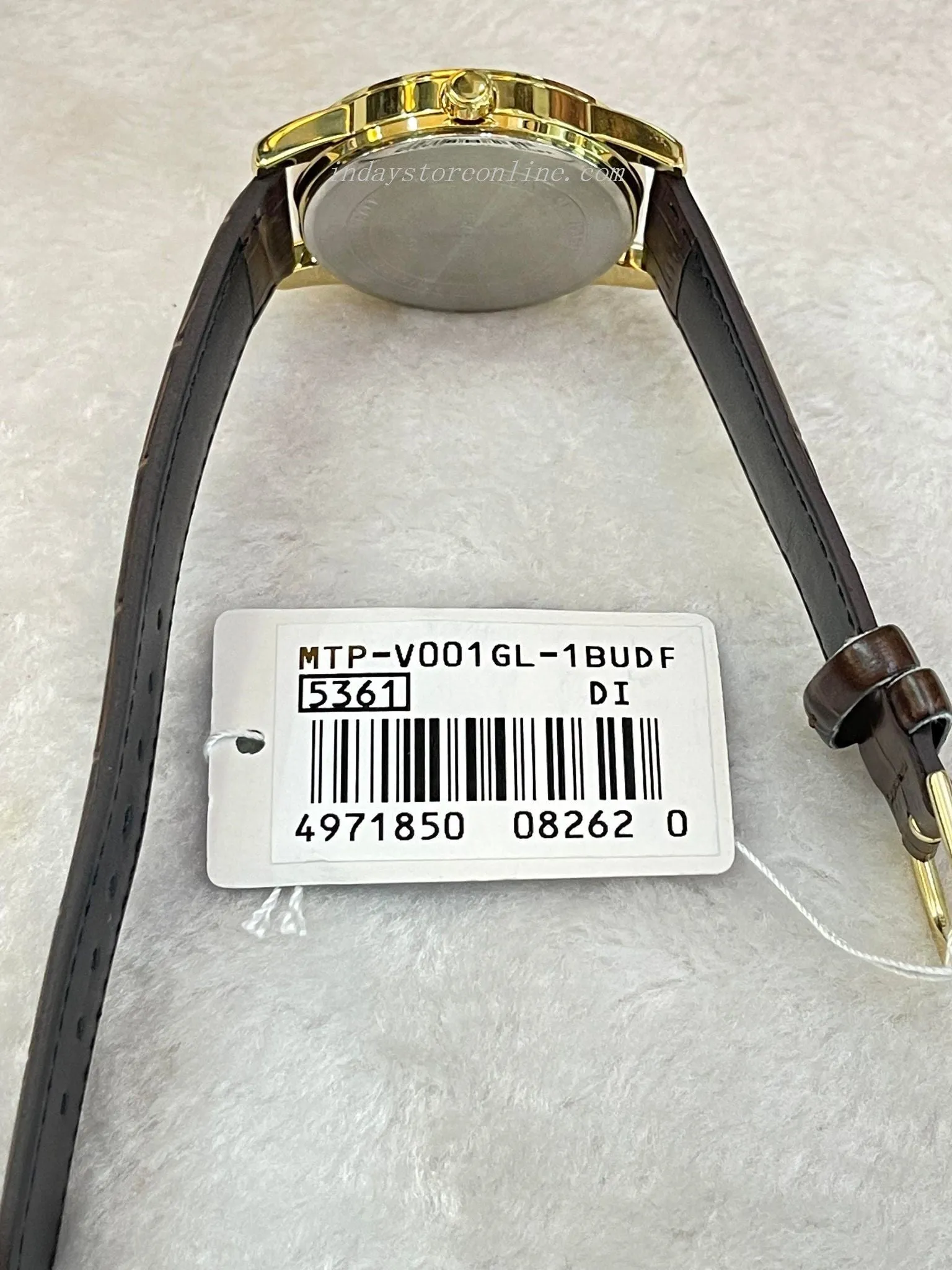 Casio Standard Men's Watch MTP-V001GL-1 Brown Leather Strap Mineral Glass