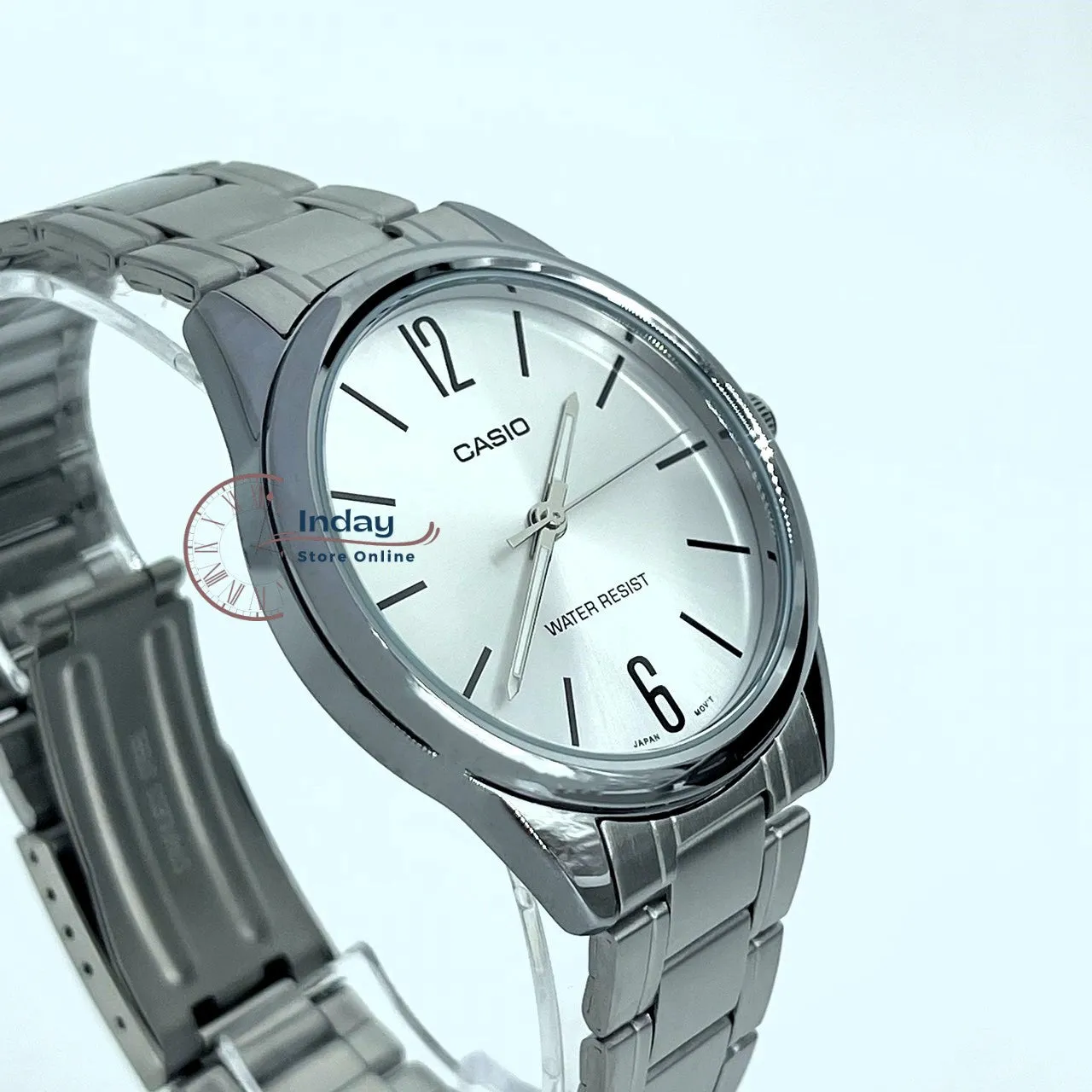Casio Standard Men's Watch MTP-V005D-7B Silver Plated Stainless Steel Mineral Glass
