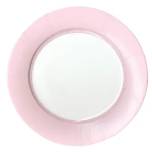 Caspari Solid Border Dinner Plates