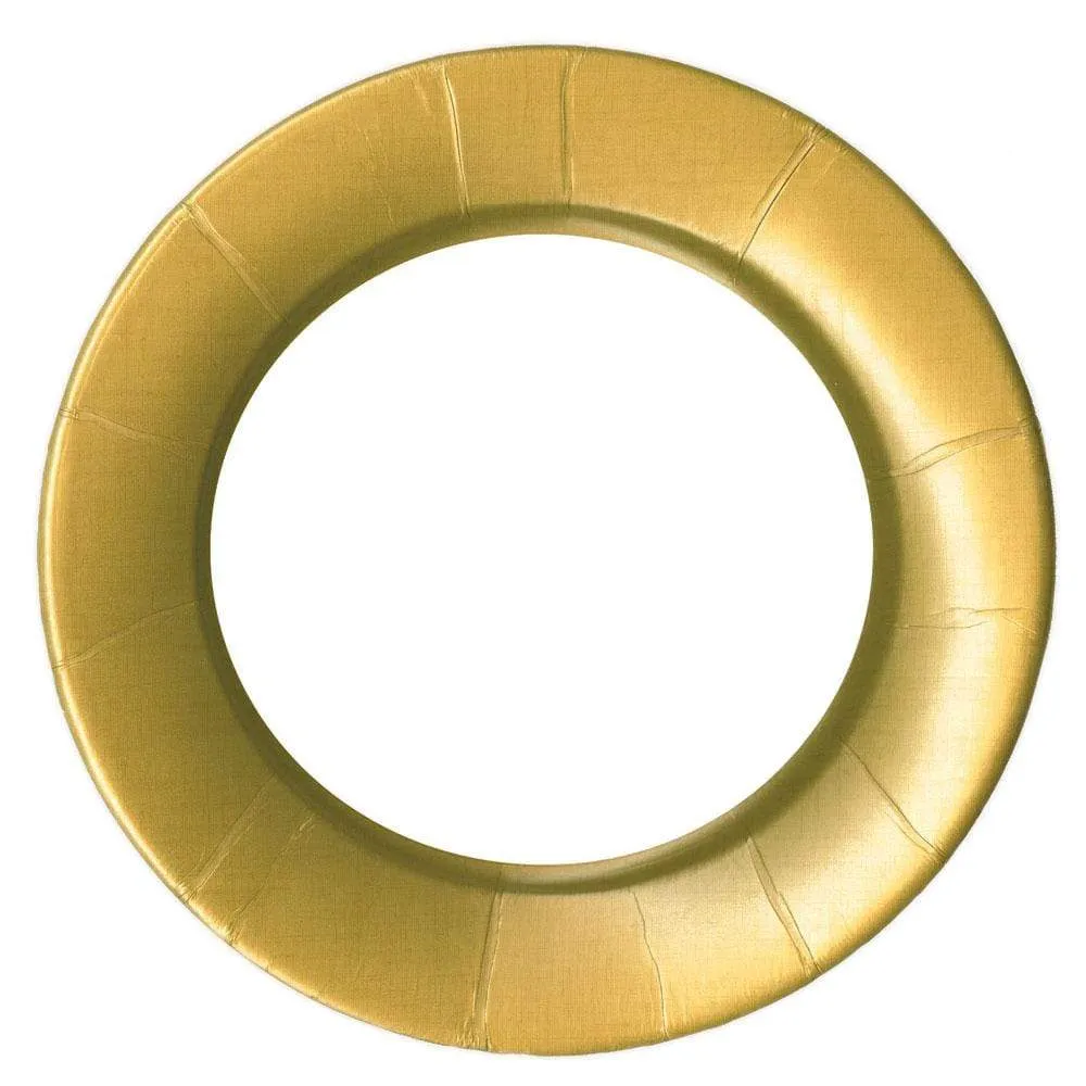 Caspari Solid Border Dinner Plates