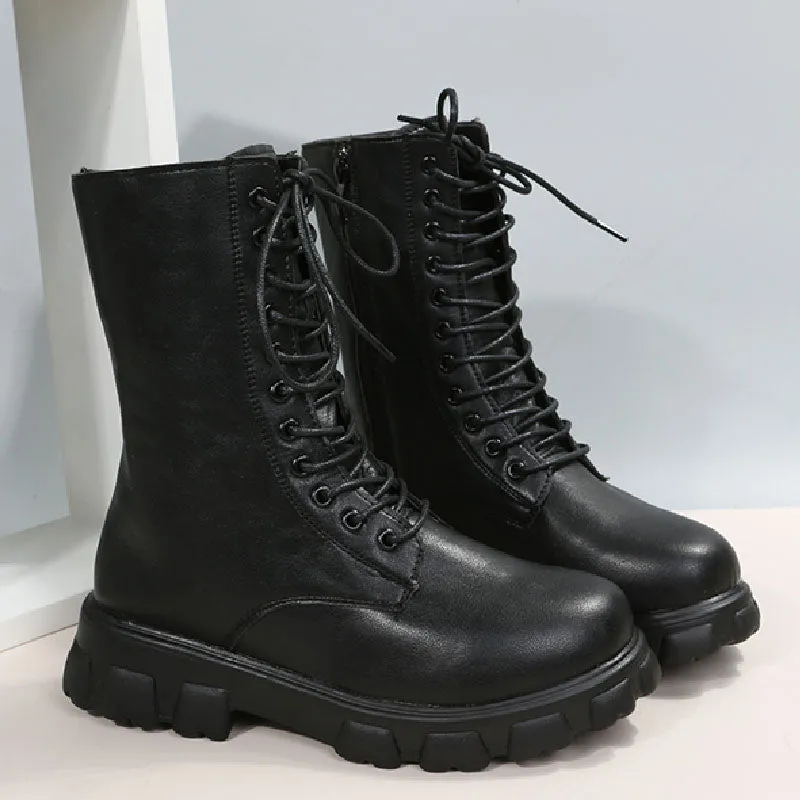 Casual Patchwork Frenulum Round Keep Warm Comfortable Out Door Shoes