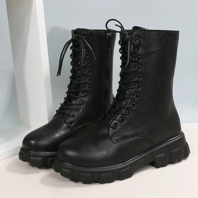 Casual Patchwork Frenulum Round Keep Warm Comfortable Out Door Shoes