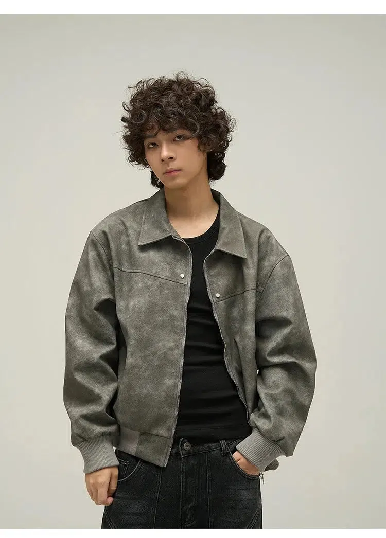 Casual Retro PU Leather Jacket