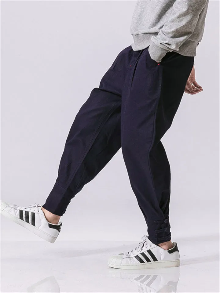 Casual Straight Leg Japanese Streetwear Pants