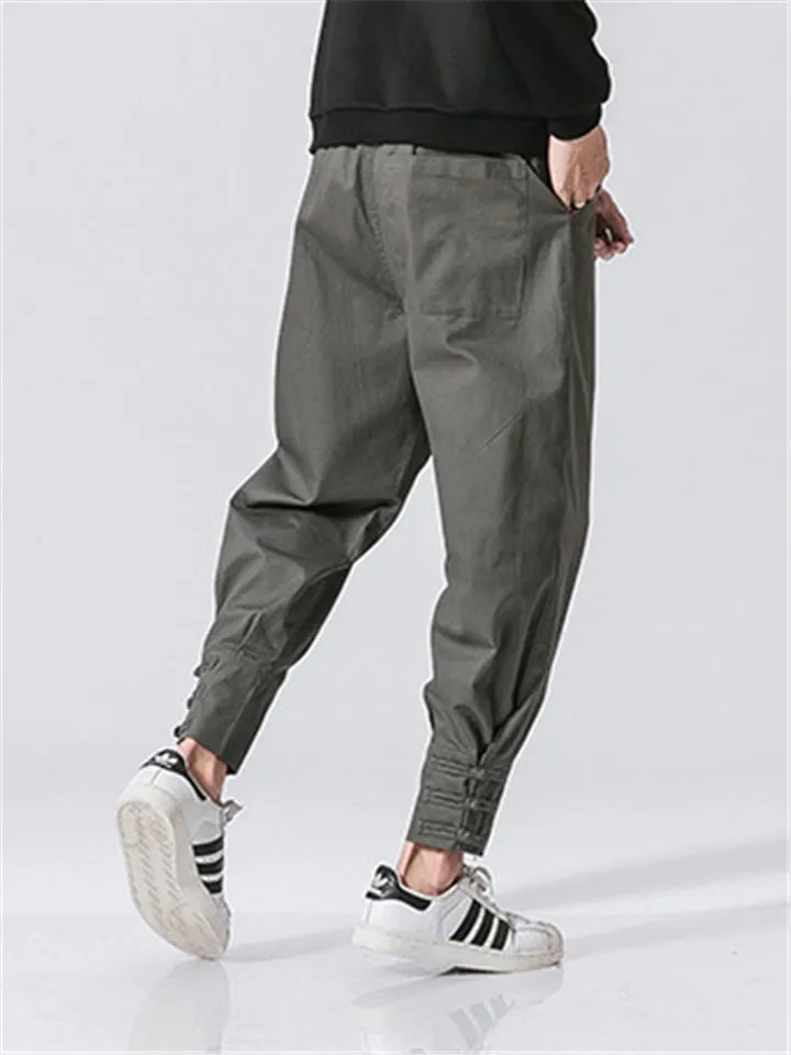 Casual Straight Leg Japanese Streetwear Pants