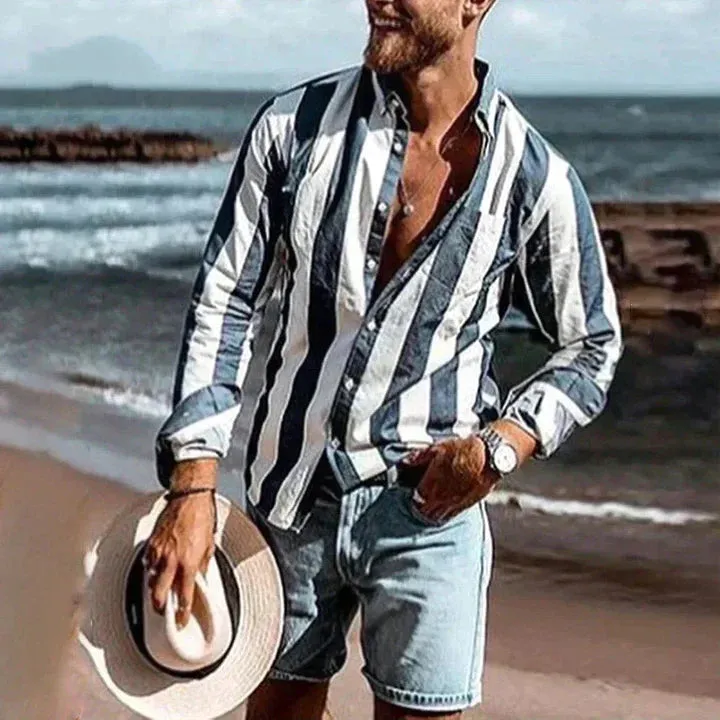 Chad – Airy Men’s Striped Casual Shirt
