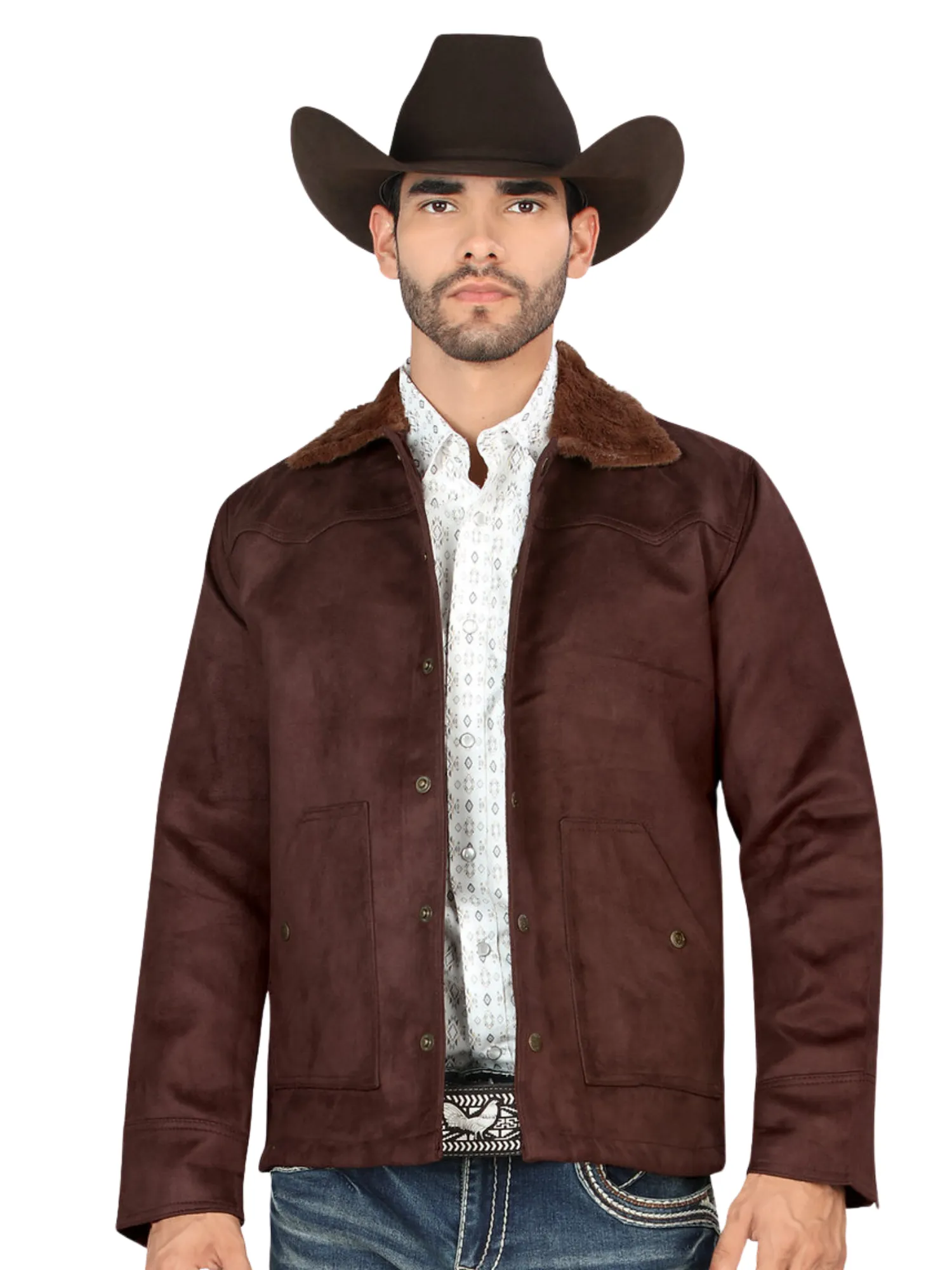Chamarra Casual Termica de Forro Afelpado con Broches para Hombre 'Montero' - ID: 10006