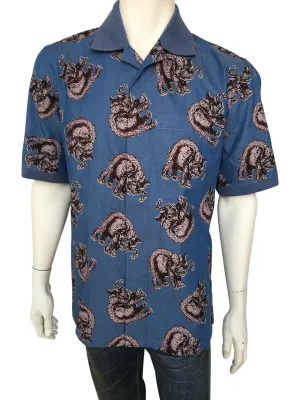 Chapman Elephant Knit Collar Shirt