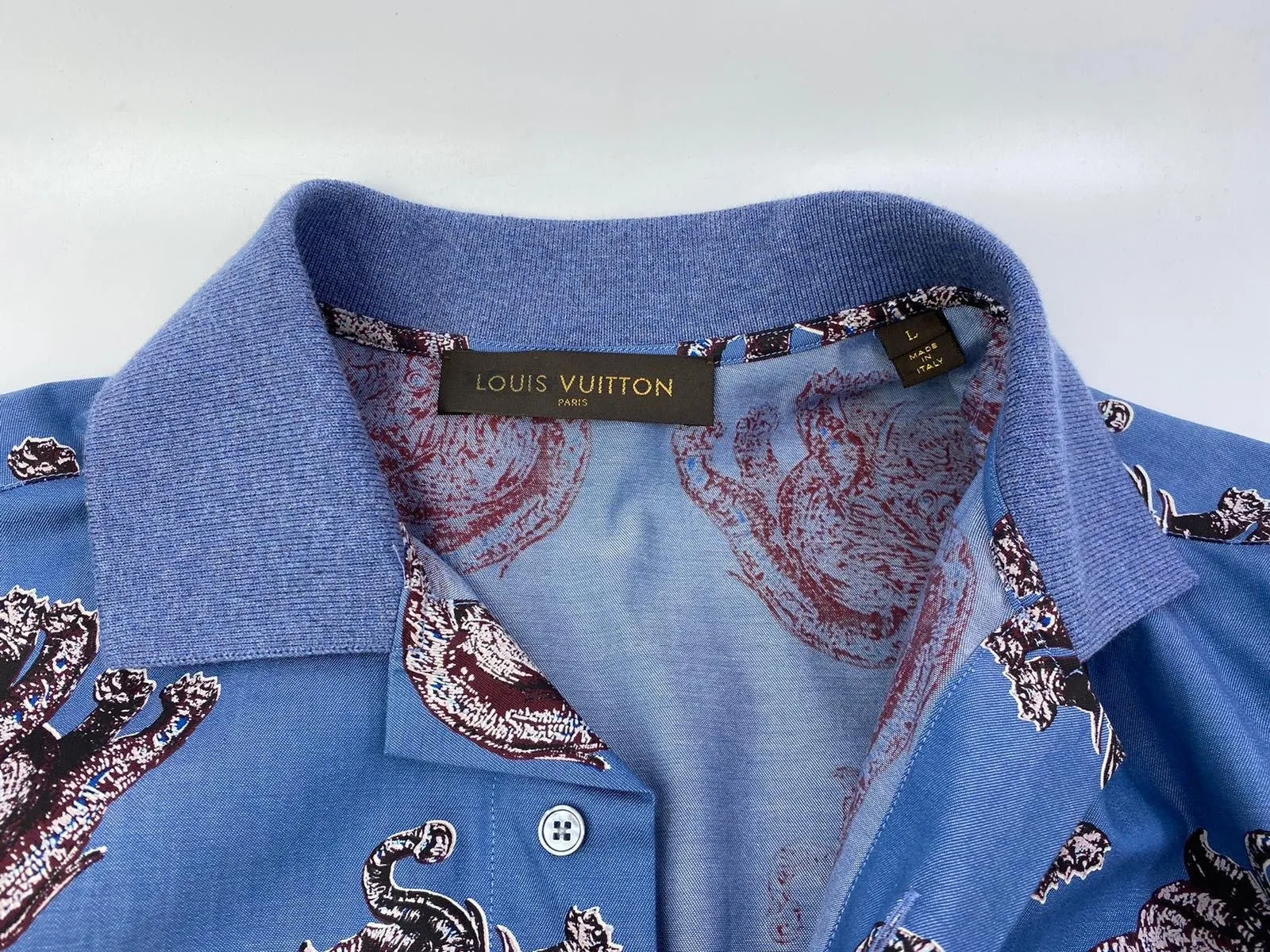 Chapman Elephant Knit Collar Shirt