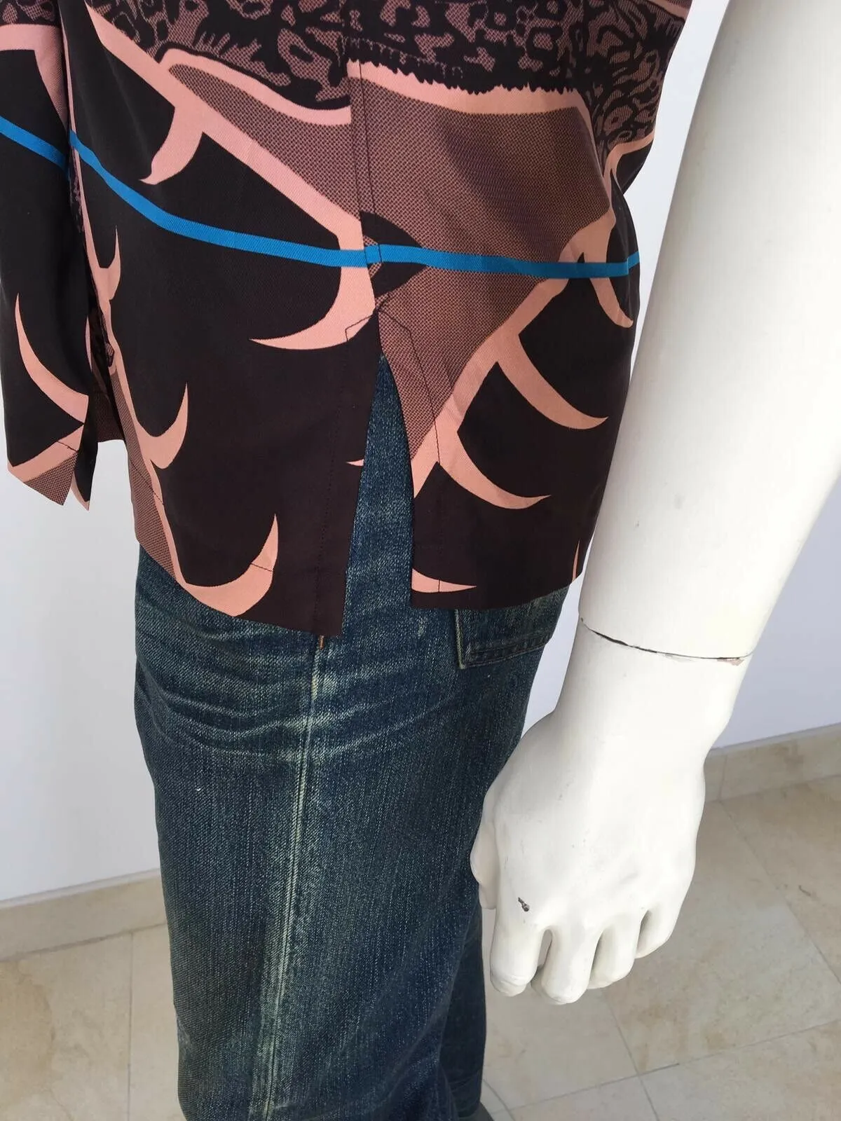 Chapman Giraffe Short Sleeve Silk Shirt