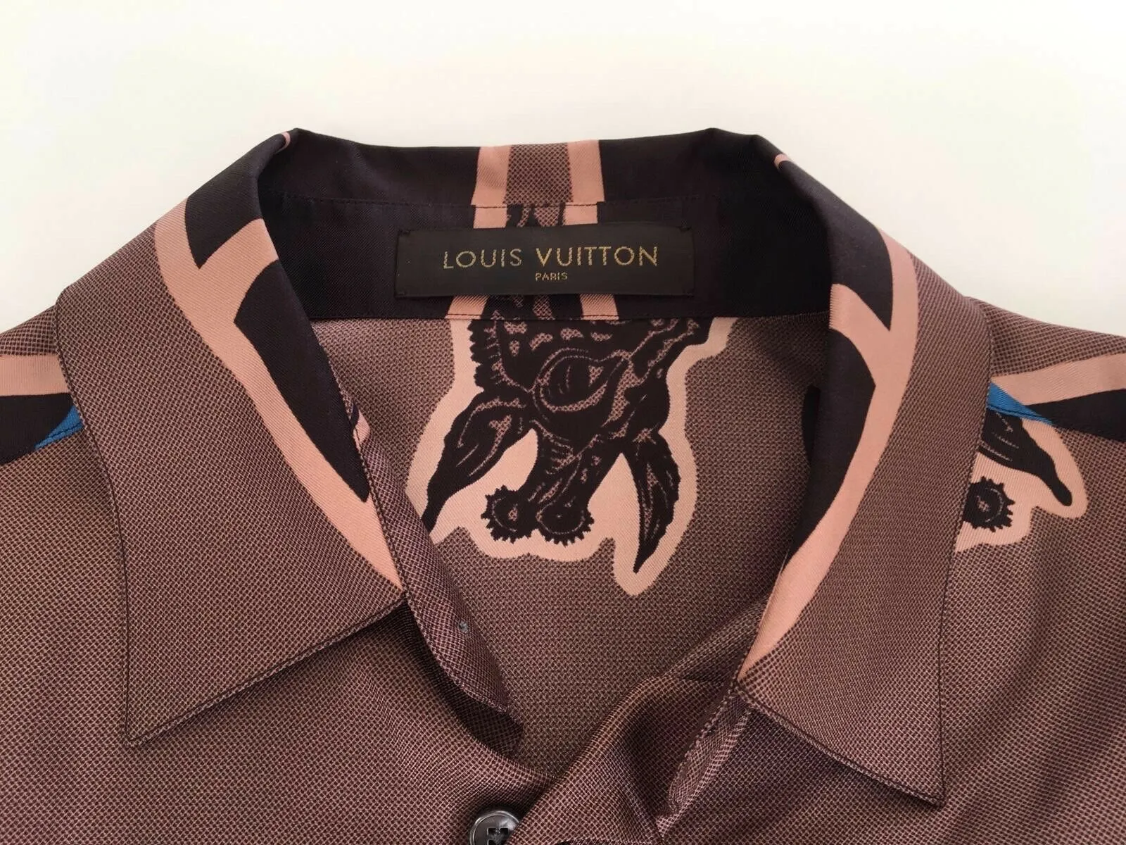 Chapman Giraffe Short Sleeve Silk Shirt
