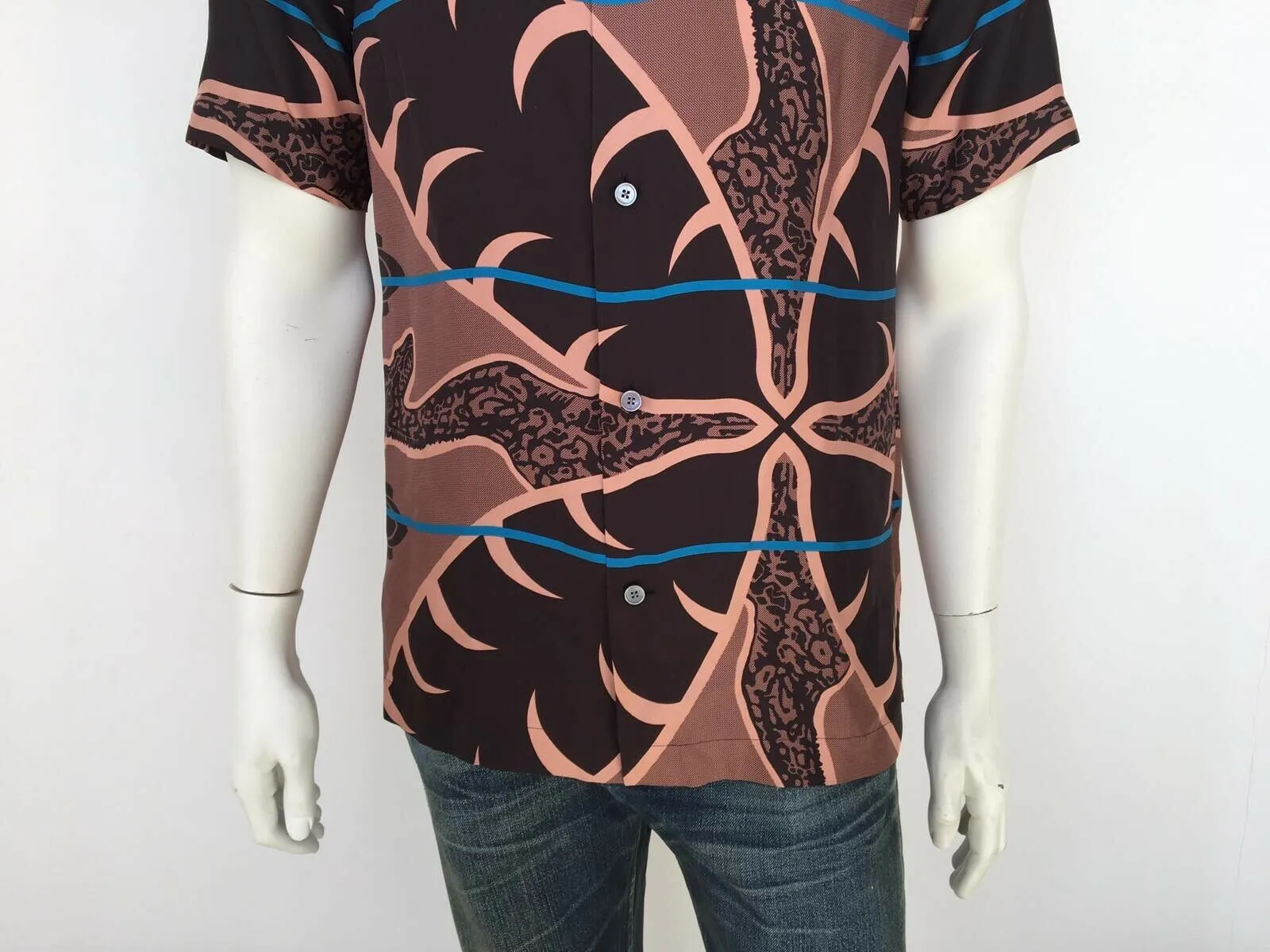 Chapman Giraffe Short Sleeve Silk Shirt