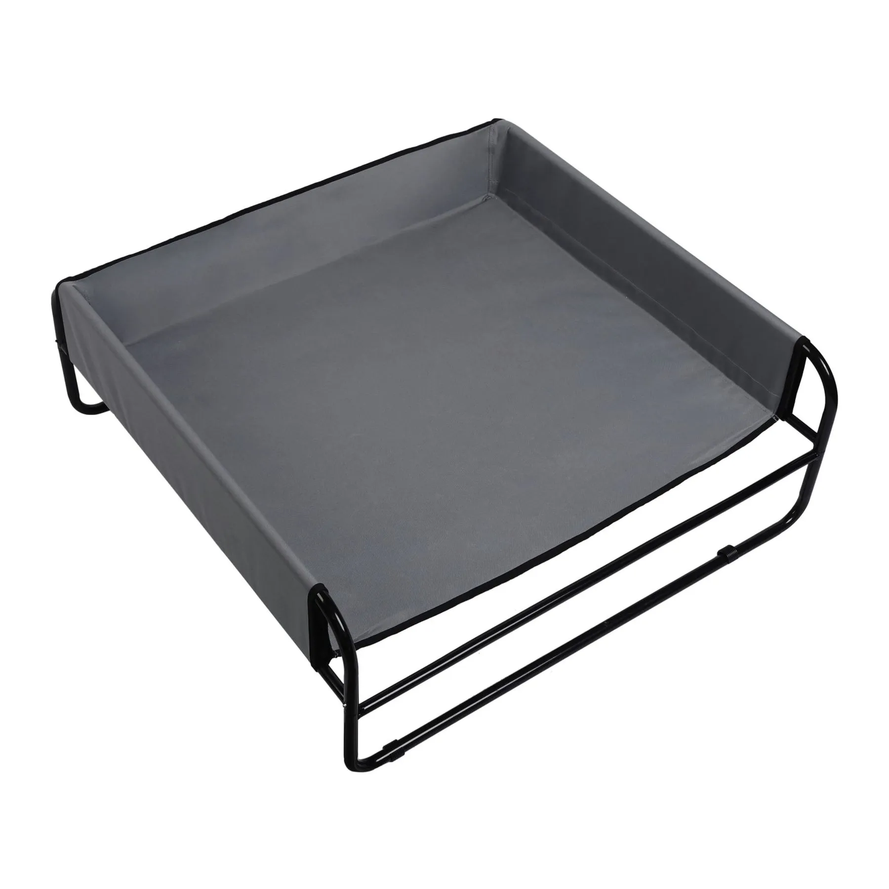 Charlie's High Walled Outdoor Trampoline Dog Bed Grey Small