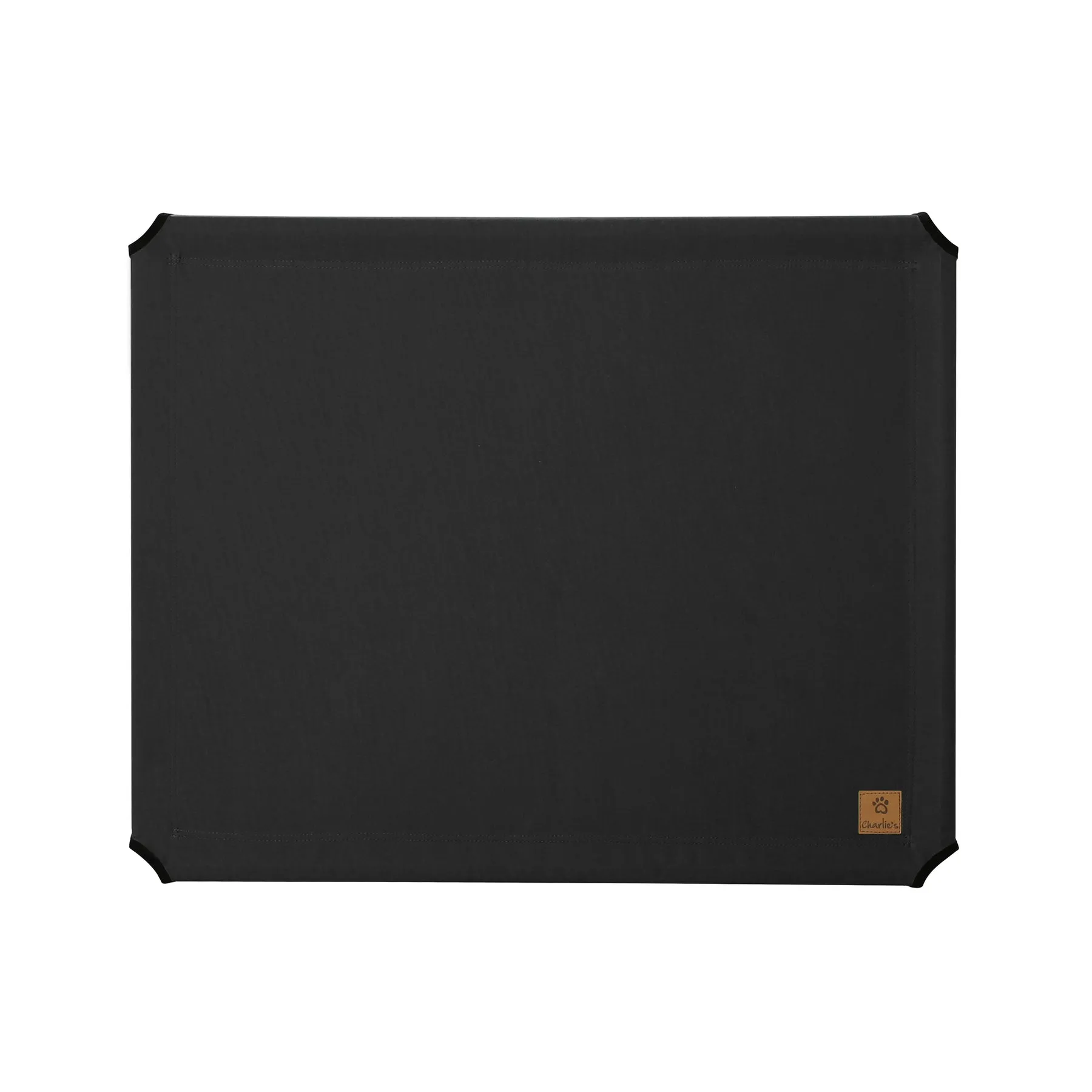 Charlie's Replaceable Cover for Elevated Trampoline Hammock Dog Bed Black Extra Large