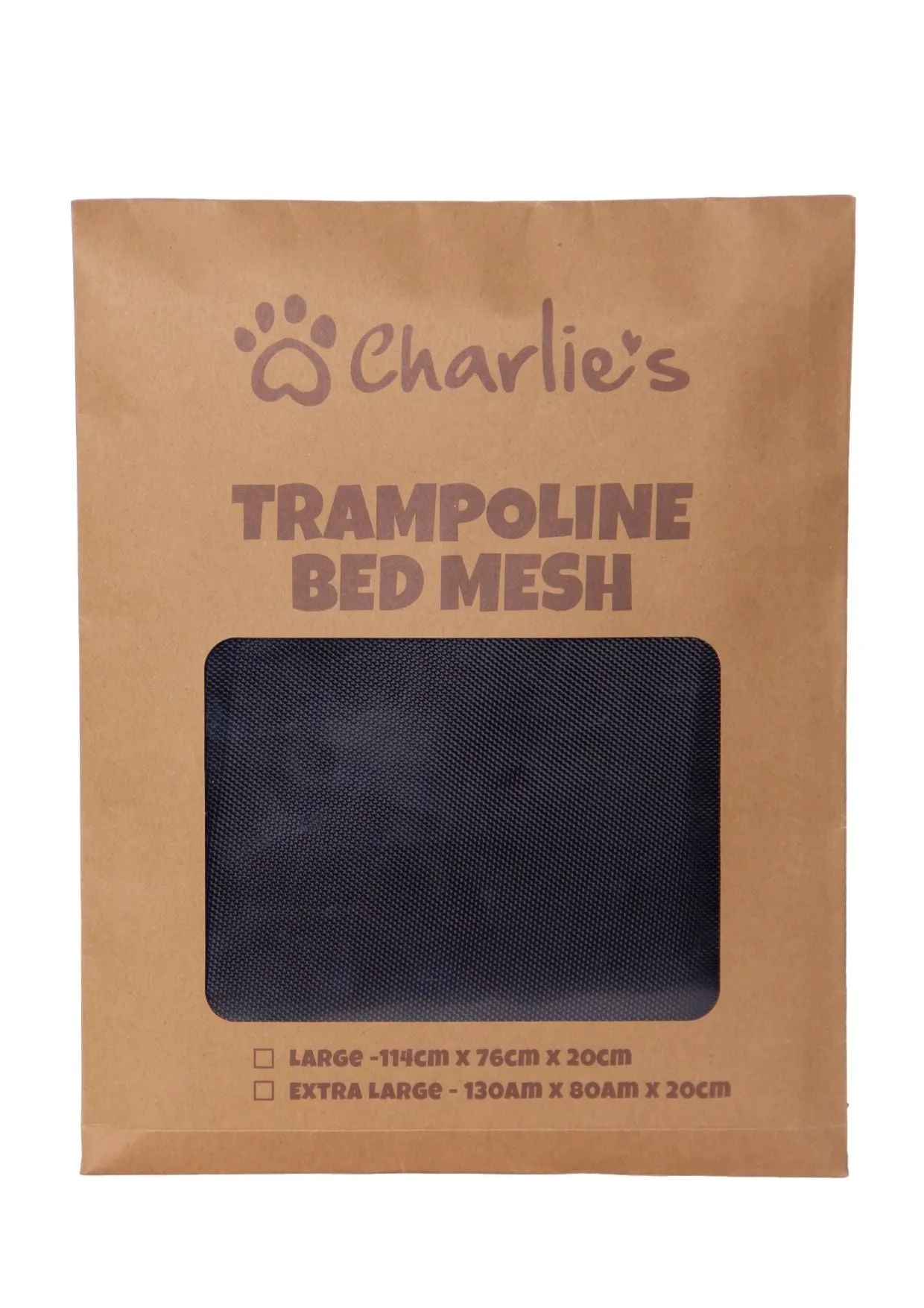 Charlie's Replaceable Cover for Elevated Trampoline Hammock Dog Bed Black Extra Large