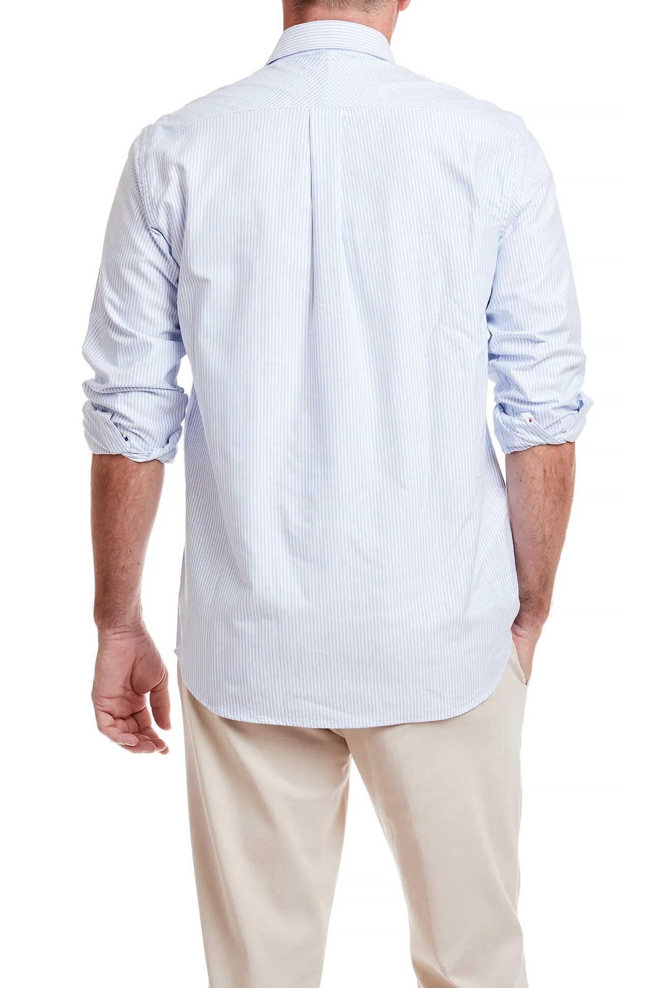 Chase Shirt Oxford Blue Stripe with Single Turkey