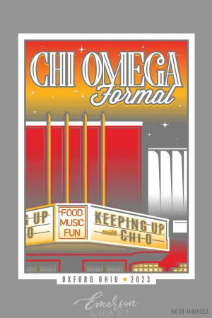 Chi Omega Miami University Formal T-shirt