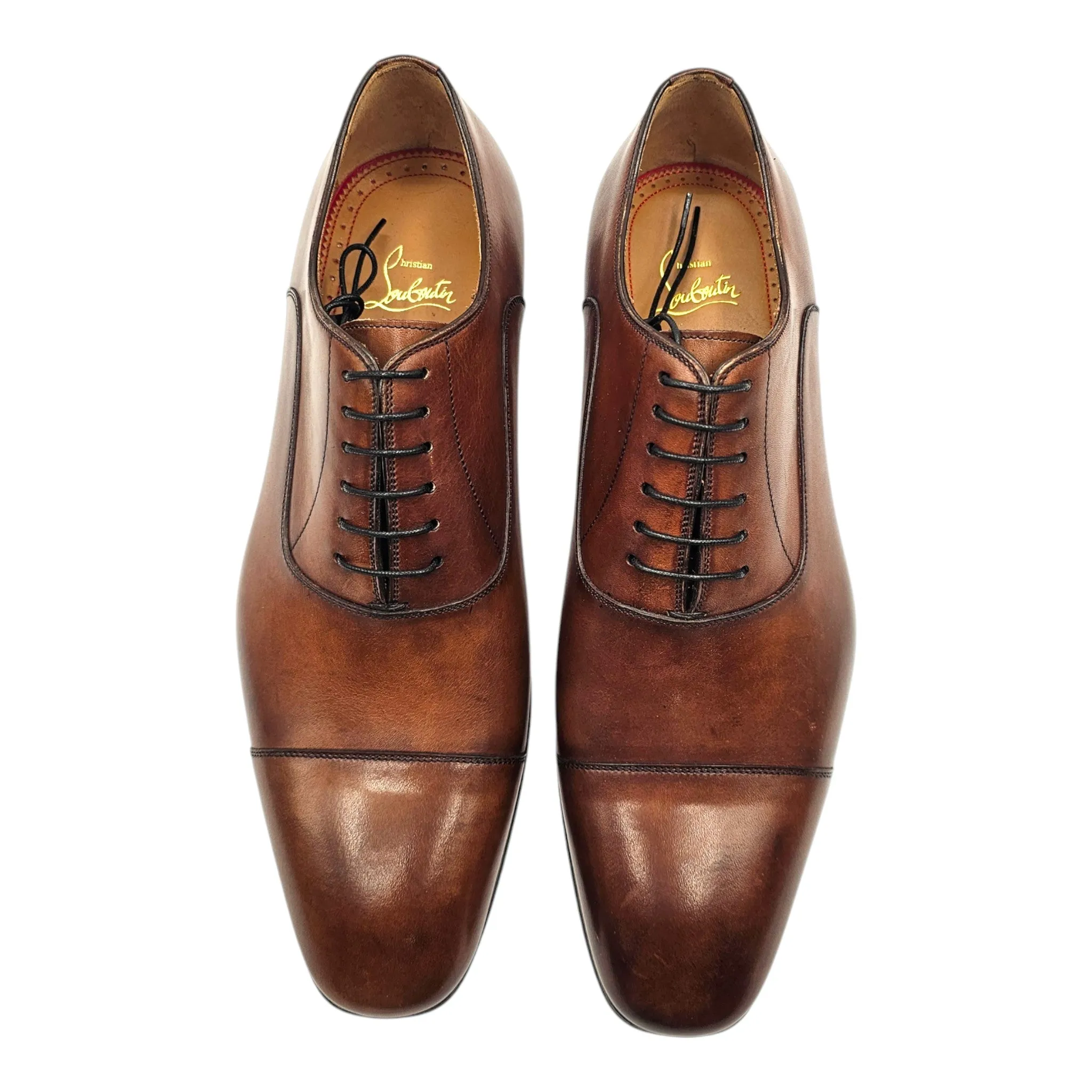 Christian Louboutin Greggo Oxford Shoes - Leather - Brown 42.5