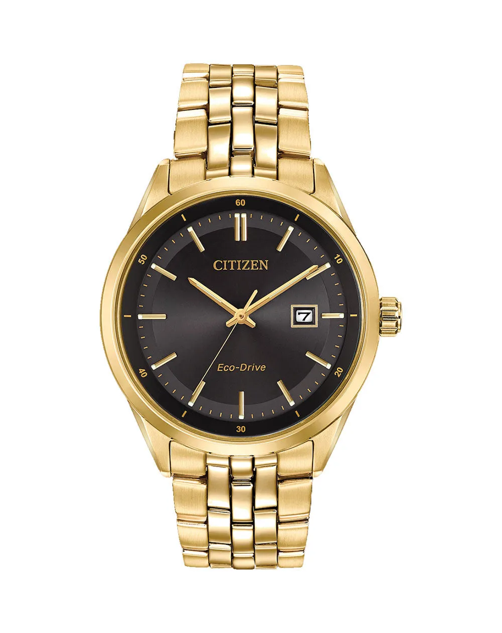 Citizen Eco Drive Black and Gold Men's Watch BM7252-51