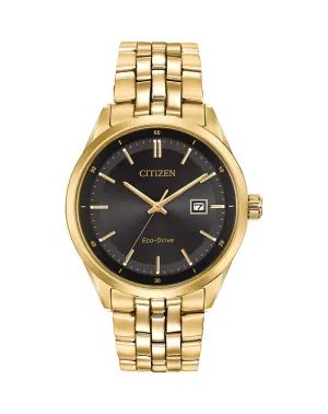 Citizen Eco Drive Black and Gold Men's Watch BM7252-51