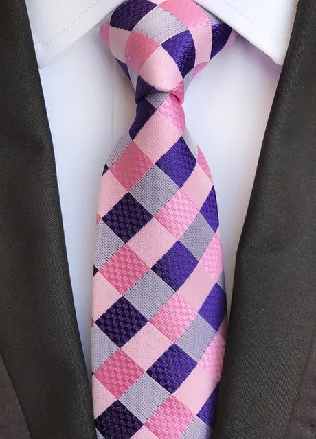 Classic 8cm Ties for Man 100% Silk Tie Luxury Tie for Men