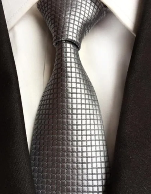 Classic 8cm Ties for Man 100% Silk Tie Luxury Tie for Men