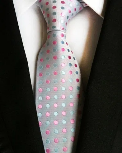 Classic 8cm Ties for Man 100% Silk Tie Luxury Tie for Men