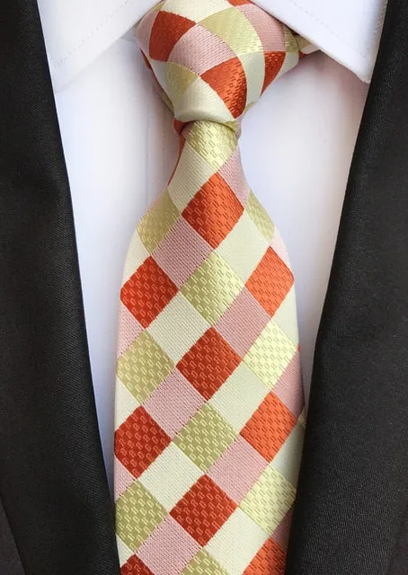 Classic 8cm Ties for Man 100% Silk Tie Luxury Tie for Men