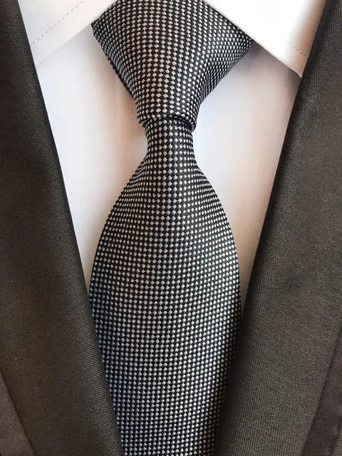 Classic 8cm Ties for Man 100% Silk Tie Luxury Tie for Men