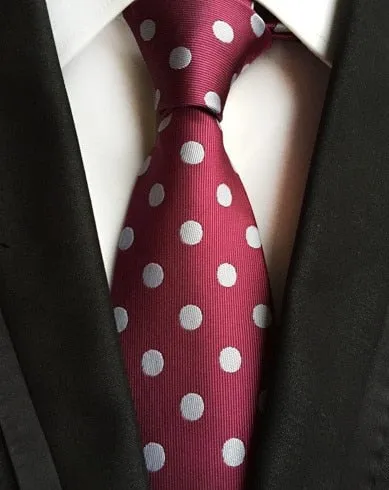 Classic 8cm Ties for Man 100% Silk Tie Luxury Tie for Men