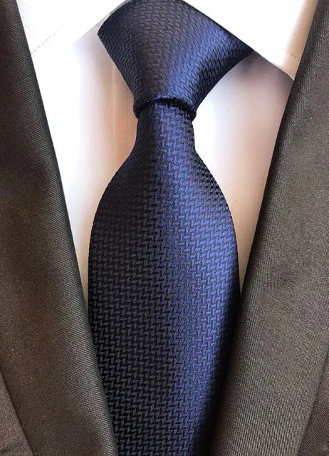 Classic 8cm Ties for Man 100% Silk Tie Luxury Tie for Men