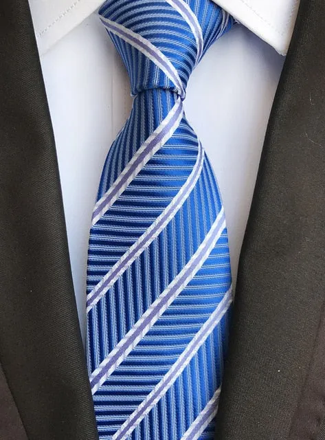 Classic 8cm Ties for Man 100% Silk Tie Luxury Tie for Men