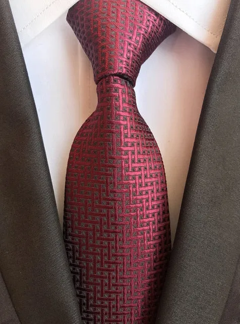 Classic 8cm Ties for Man 100% Silk Tie Luxury Tie for Men