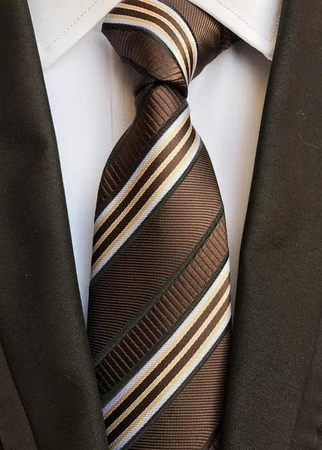 Classic 8cm Ties for Man 100% Silk Tie Luxury Tie for Men
