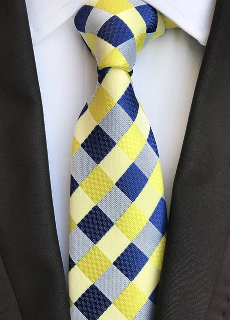 Classic 8cm Ties for Man 100% Silk Tie Luxury Tie for Men