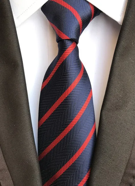 Classic 8cm Ties for Man 100% Silk Tie Luxury Tie for Men