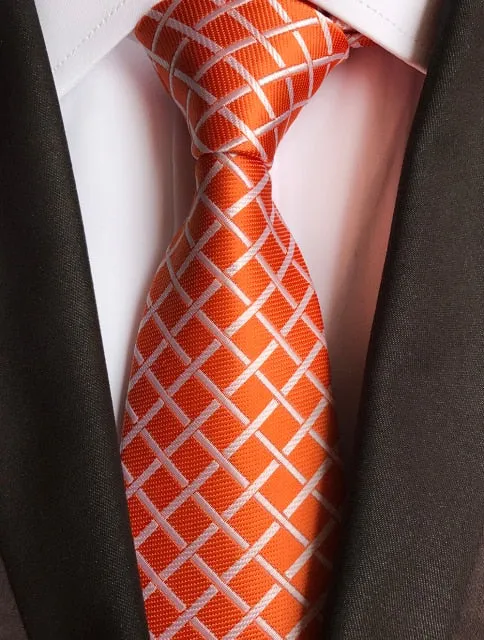 Classic 8cm Ties for Man 100% Silk Tie Luxury Tie for Men