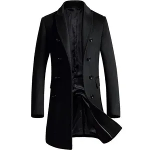 Coat Royale™ | Men's Double Breasted Formal Coat | Wool Blend, Tailored Fit & Classic Design