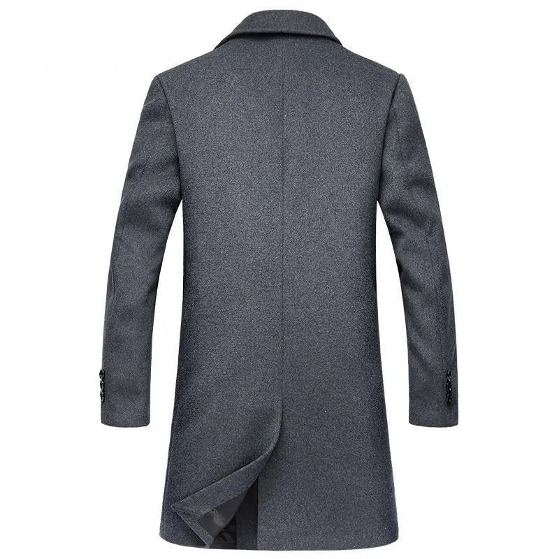 Coat Royale™ | Men's Double Breasted Formal Coat | Wool Blend, Tailored Fit & Classic Design