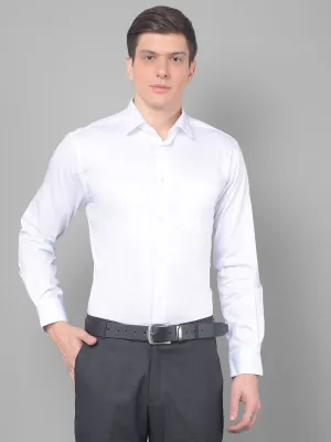 COBB SOLID WHITE SMART FIT FORMAL SHIRT