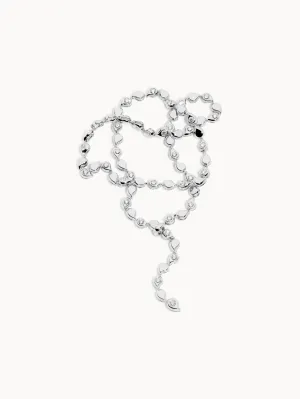 Collier SNOWFLAKES Rivière Classic alternating 18K white gold