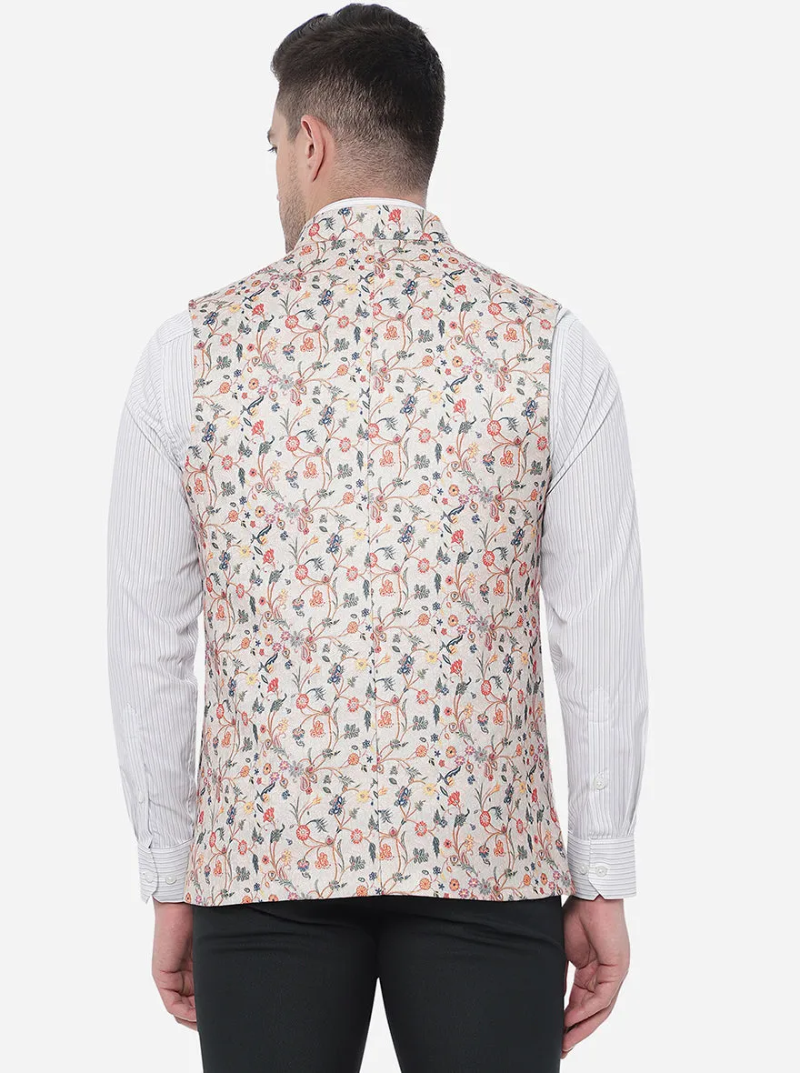 Cream Bandhgala Jacket | JB Studio