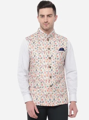 Cream Bandhgala Jacket | JB Studio