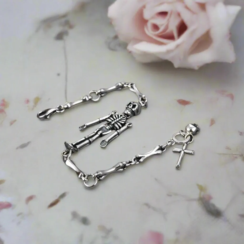 Cross Domineering Skeleton Retro Bracelet