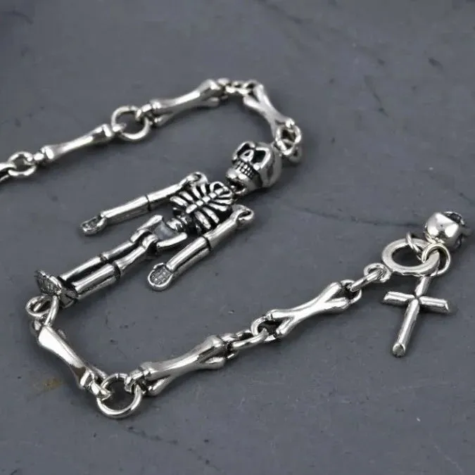 Cross Domineering Skeleton Retro Bracelet